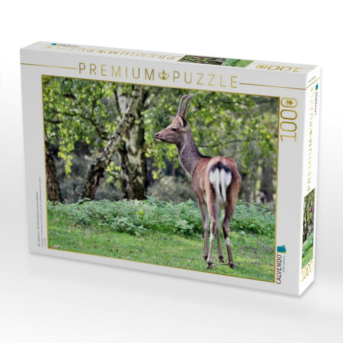 Der Sikahirsch - Der kleine Asiat in unseren Wäldern - CALVENDO Foto-Puzzle'