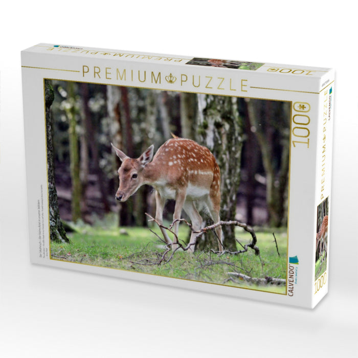 Der Sikahirsch - Der kleine Asiat in unseren Wäldern - CALVENDO Foto-Puzzle'