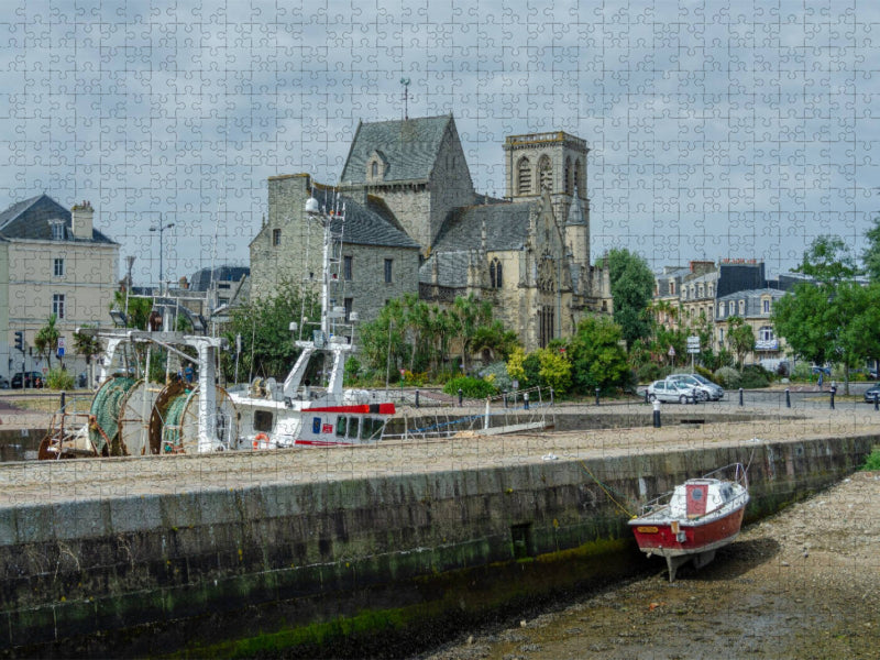 Cherbourg, das Meer in der Stadt - CALVENDO Foto-Puzzle'