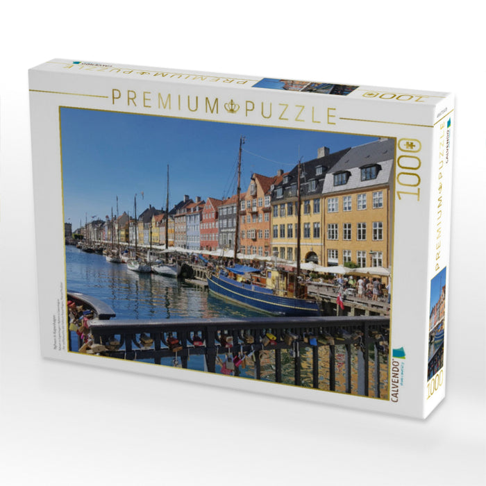 Nyhavn in Kopenhagen - CALVENDO Foto-Puzzle'