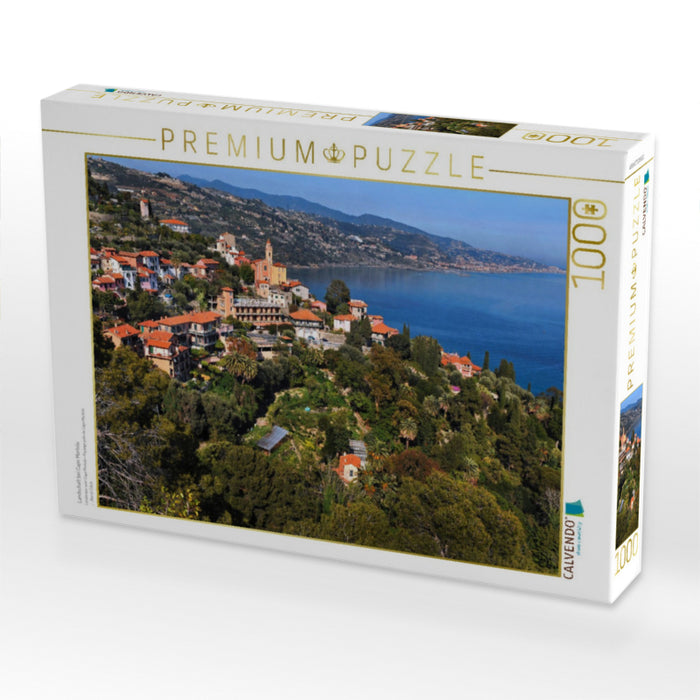 Landschaft bei Capo Mortola - CALVENDO Foto-Puzzle'