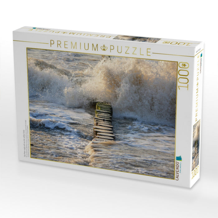 Das Meer zeigt sich von der wilden Seite - CALVENDO Foto-Puzzle'