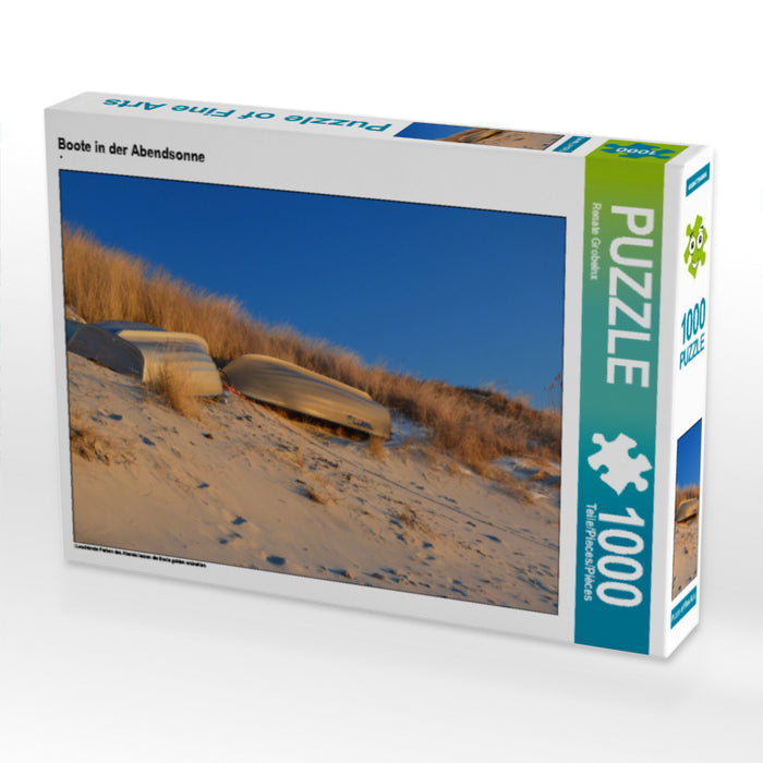 Boote in der Abendsonne 1000 Teile Puzzle quer - CALVENDO Foto-Puzzle'