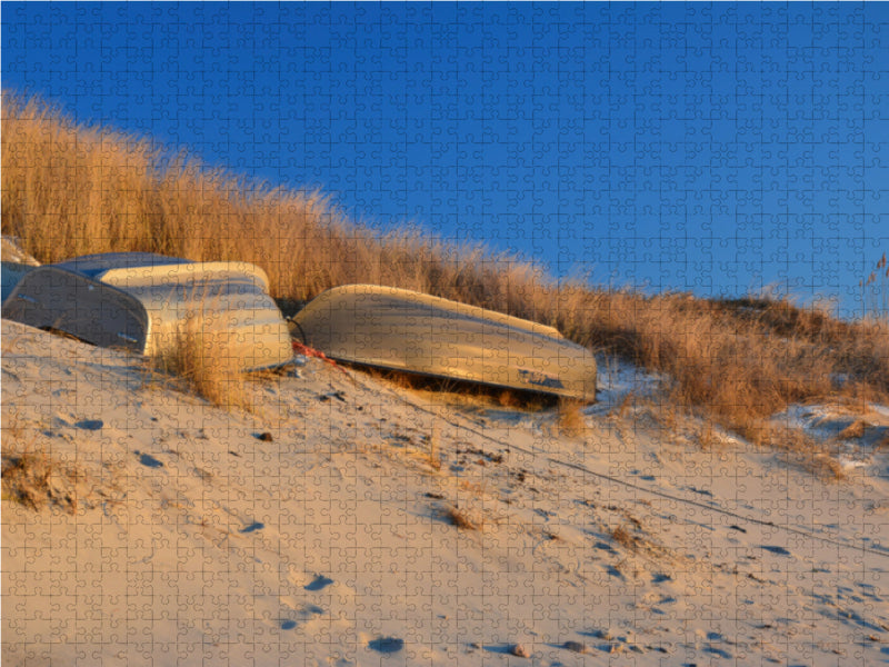 Boote in der Abendsonne 1000 Teile Puzzle quer - CALVENDO Foto-Puzzle'