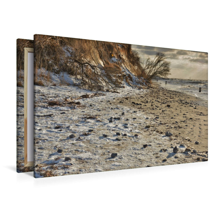 Premium Textil-Leinwand Am Strand von Wustrow