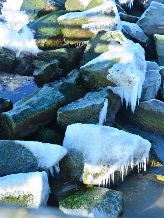 Pierres recouvertes de glace - Puzzle photo CALVENDO 