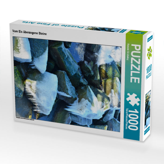 Stones covered by ice - CALVENDO photo puzzle 