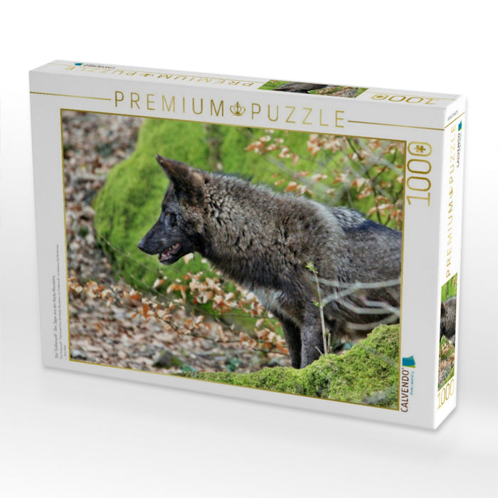 Der Timberwolf - Der Jäger aus den Rocky Mountains - CALVENDO Foto-Puzzle'