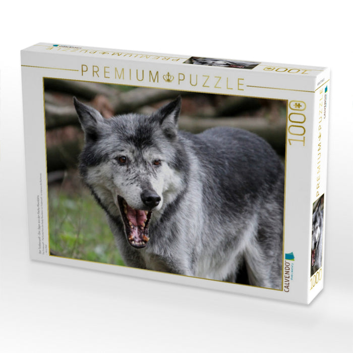 Der Timberwolf - Der Jäger aus den Rocky Mountains - CALVENDO Foto-Puzzle'
