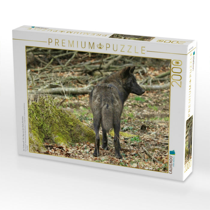 Der Timberwolf - Der Jäger aus den Rocky Mountains - CALVENDO Foto-Puzzle'