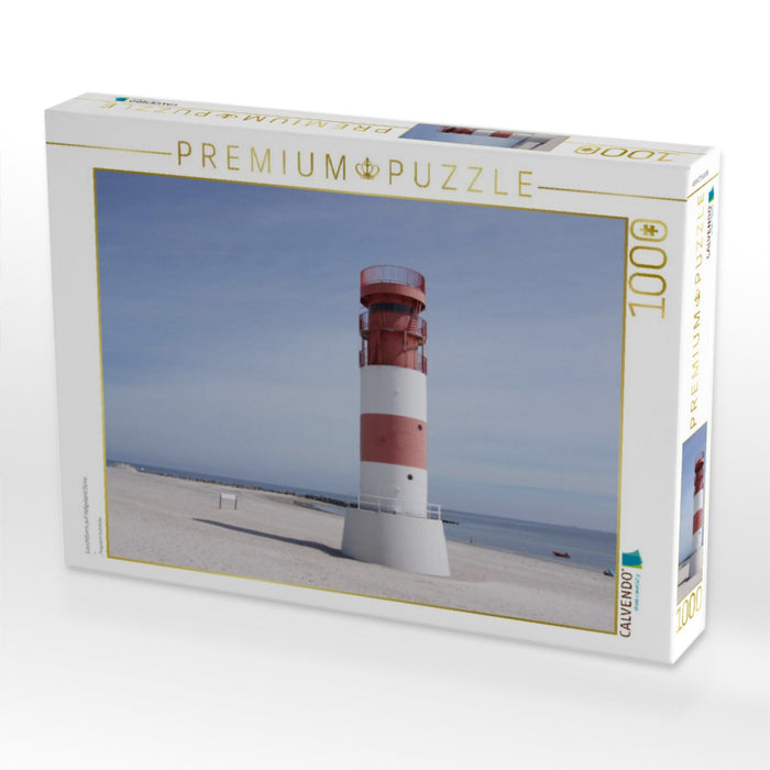 Leuchtturm auf Helgoland Düne - CALVENDO Foto-Puzzle'