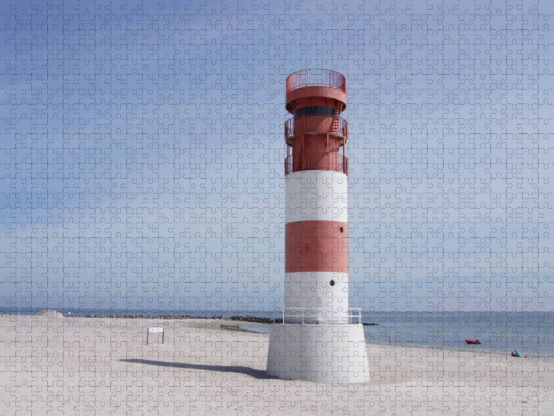 Leuchtturm auf Helgoland Düne - CALVENDO Foto-Puzzle'