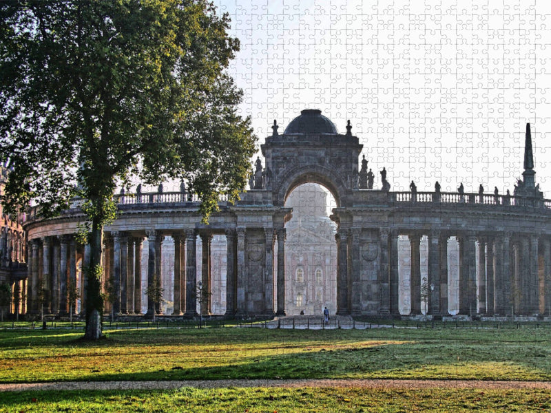Communs, im Hintergrund das Neue Palais - CALVENDO Foto-Puzzle'