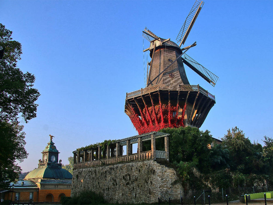 Die berühmte Mühle bei Sanssouci - CALVENDO Foto-Puzzle'