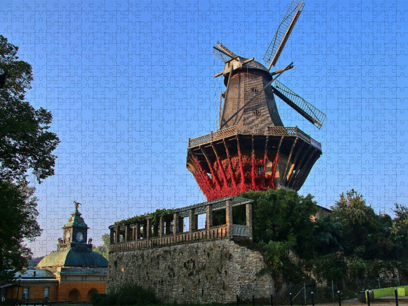 Die berühmte Mühle bei Sanssouci - CALVENDO Foto-Puzzle'