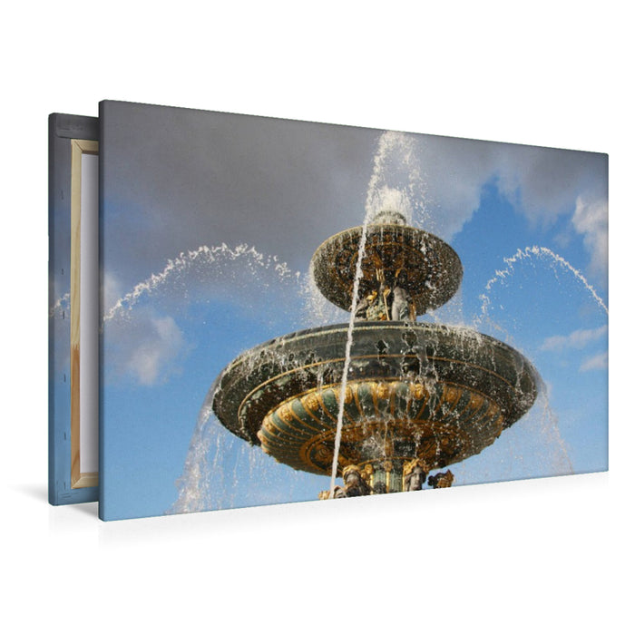 Premium Textil-Leinwand Place de la Concorde, Paris