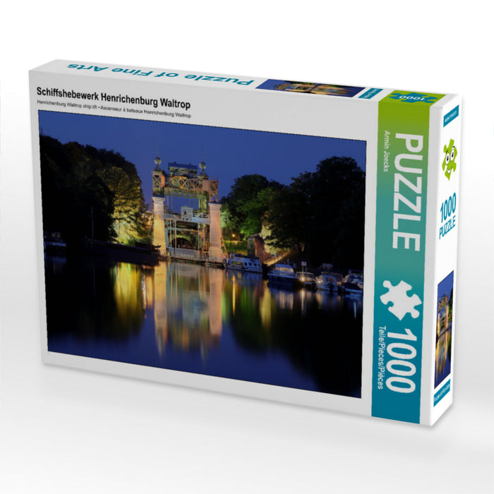 Schiffshebewerk Henrichenburg Waltrop 1000 Teile Puzzle quer - CALVENDO Foto-Puzzle'