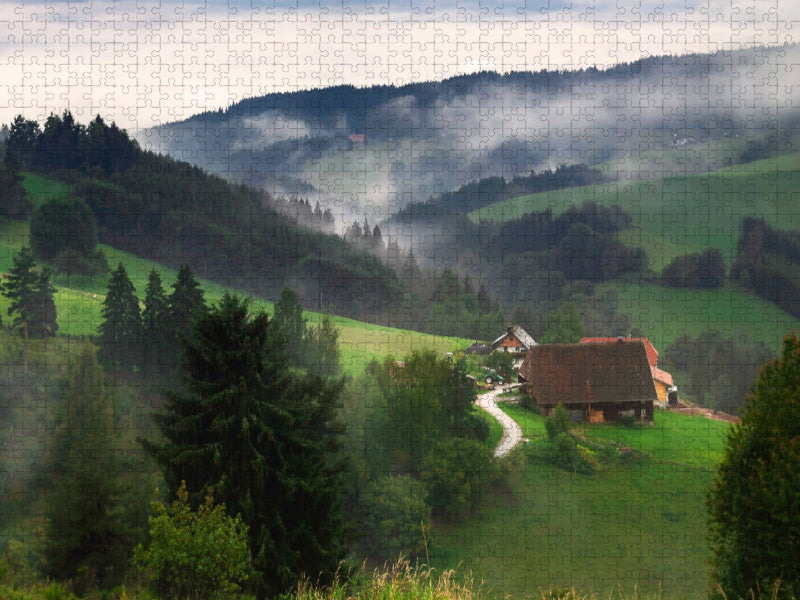 Morgennebel - CALVENDO Foto-Puzzle'