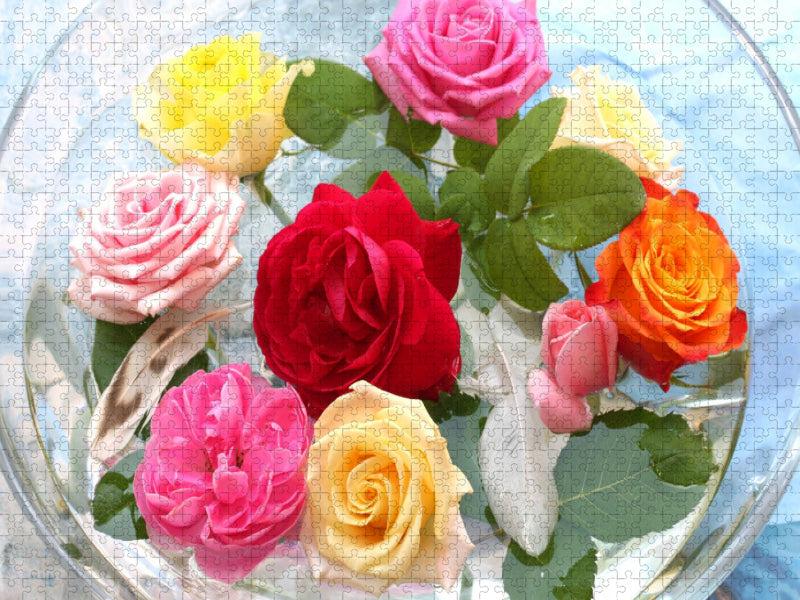 Rosenpotpourri - CALVENDO Foto-Puzzle'