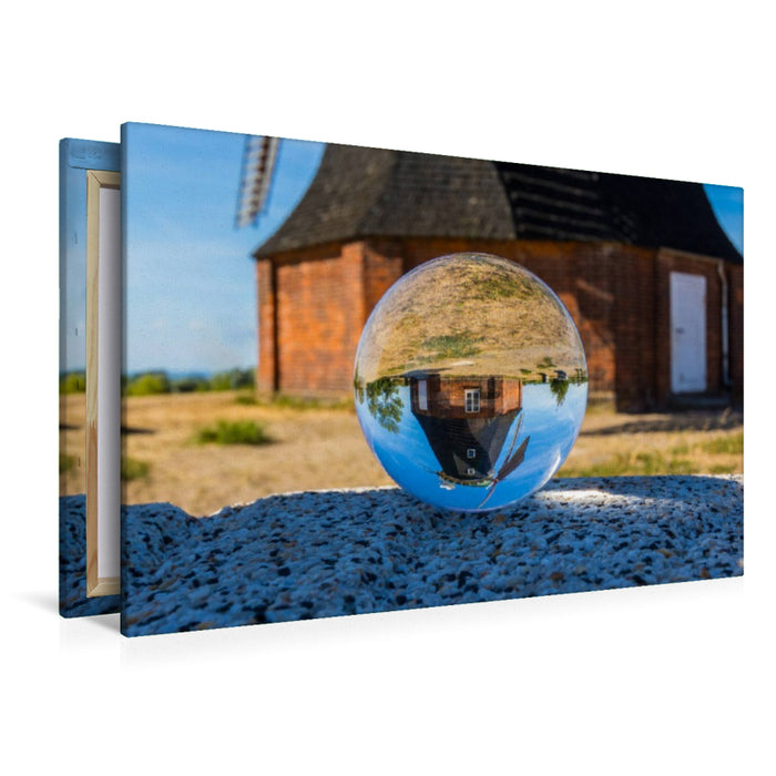 Premium Textil-Leinwand Windmühle