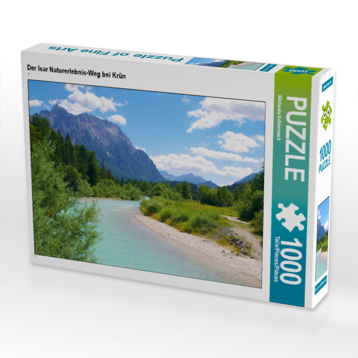 Der Isar Naturerlebnis-Weg bei Krün 1000 Teile Puzzle quer - CALVENDO Foto-Puzzle'