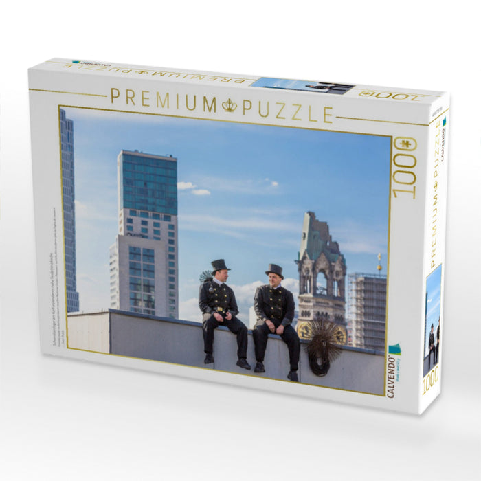 Schornsteinfeger am Kurfürstendamm nahe Gedächtniskirche - CALVENDO Foto-Puzzle'