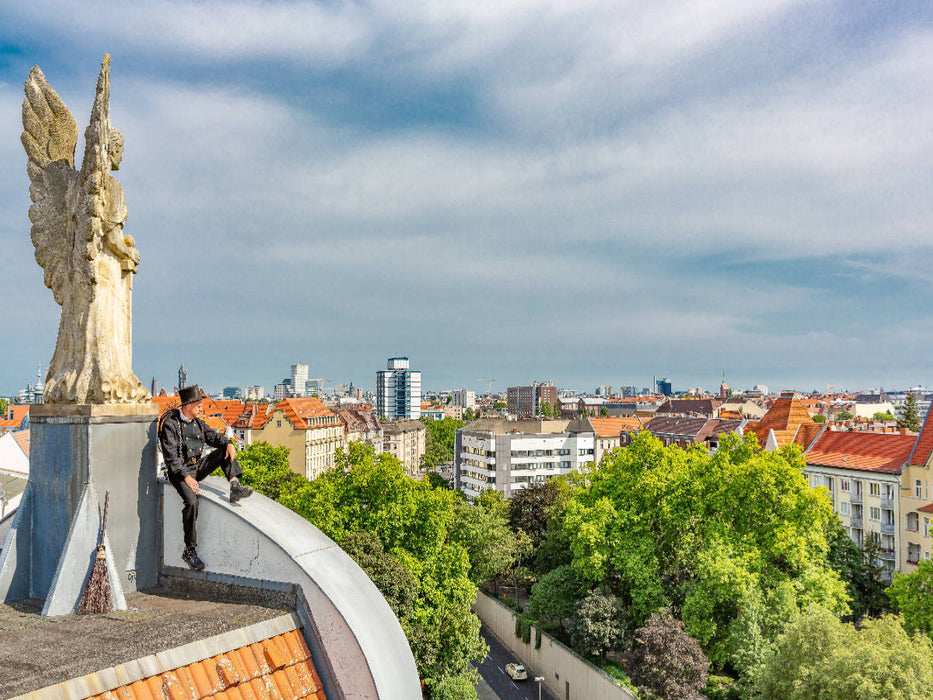Engel und Schornsteinfeger über Berlin - CALVENDO Foto-Puzzle'