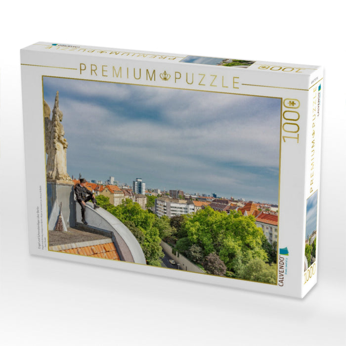Engel und Schornsteinfeger über Berlin - CALVENDO Foto-Puzzle'