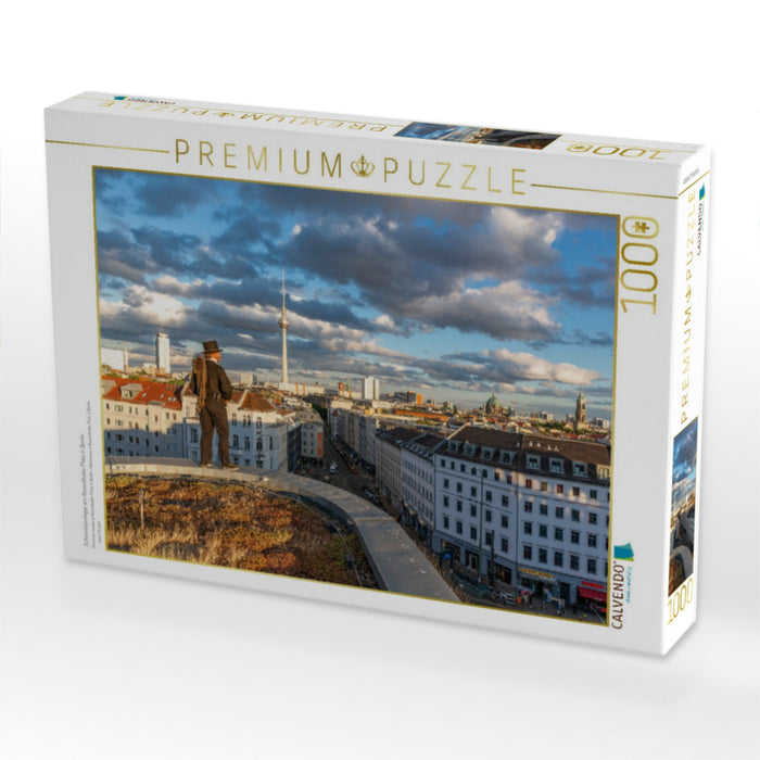 Schornsteinfeger am Rosenthaler Platz in Berlin - CALVENDO Foto-Puzzle'