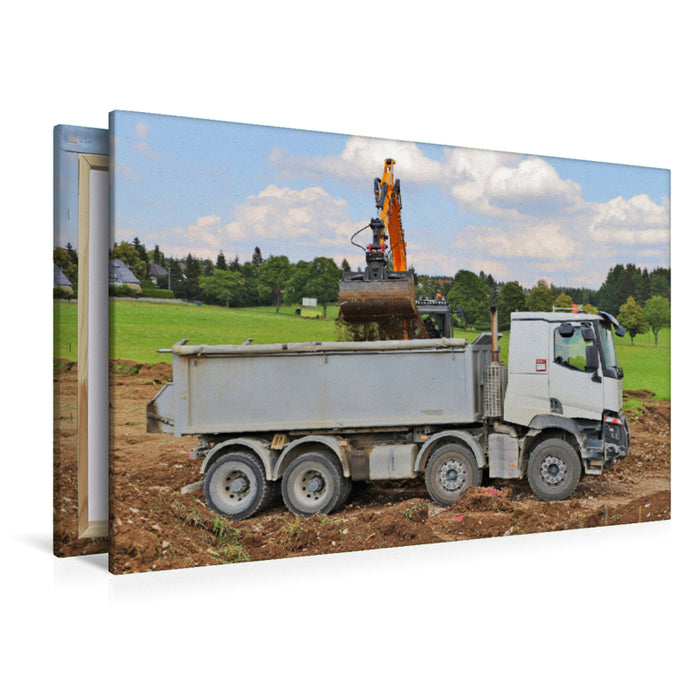 Premium Textil-Leinwand Renault Truck