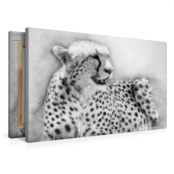 Premium Textil-Leinwand Der Gepard