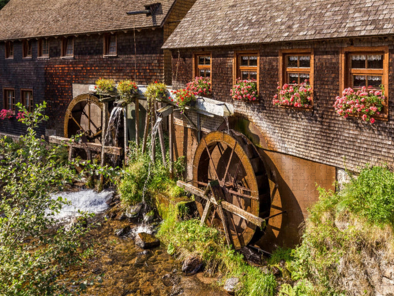 Hexenlochmühle bei St. Märgen - CALVENDO Foto-Puzzle'