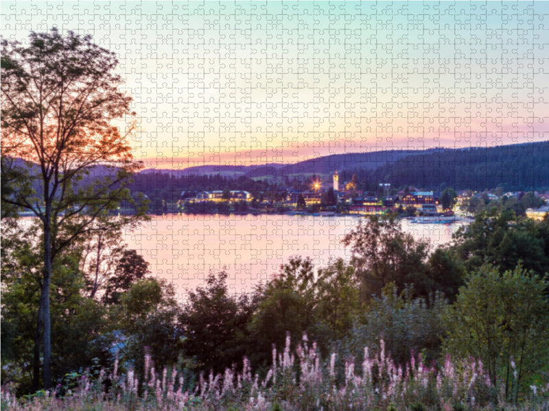 Titisee-Neustadt am Titisee im Südschwarzwald 1000 Teile Puzzle quer - CALVENDO Foto-Puzzle'
