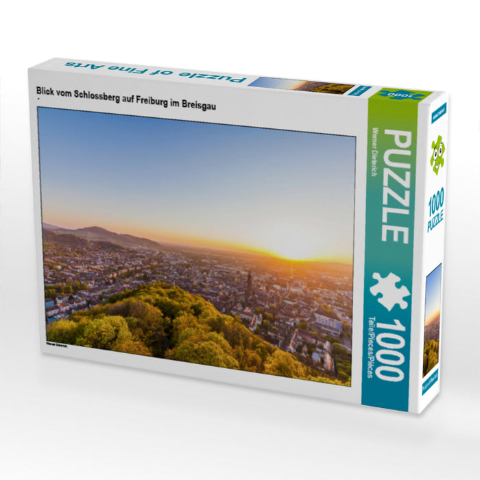 Vue du Schlossberg à Fribourg-en-Brisgau - Puzzle photo CALVENDO 