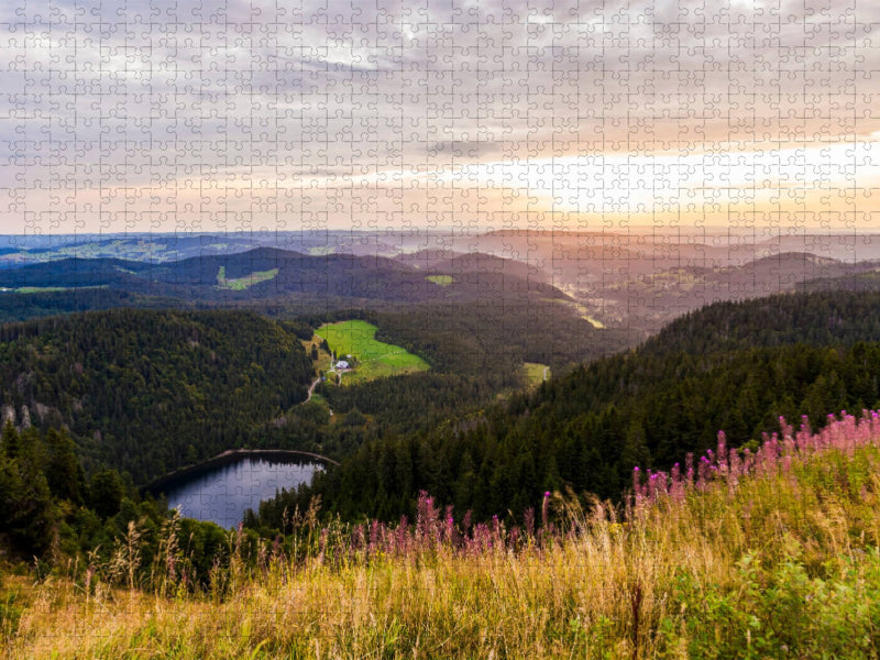 Blick vom Feldberg über den Schwarzwald - CALVENDO Foto-Puzzle'