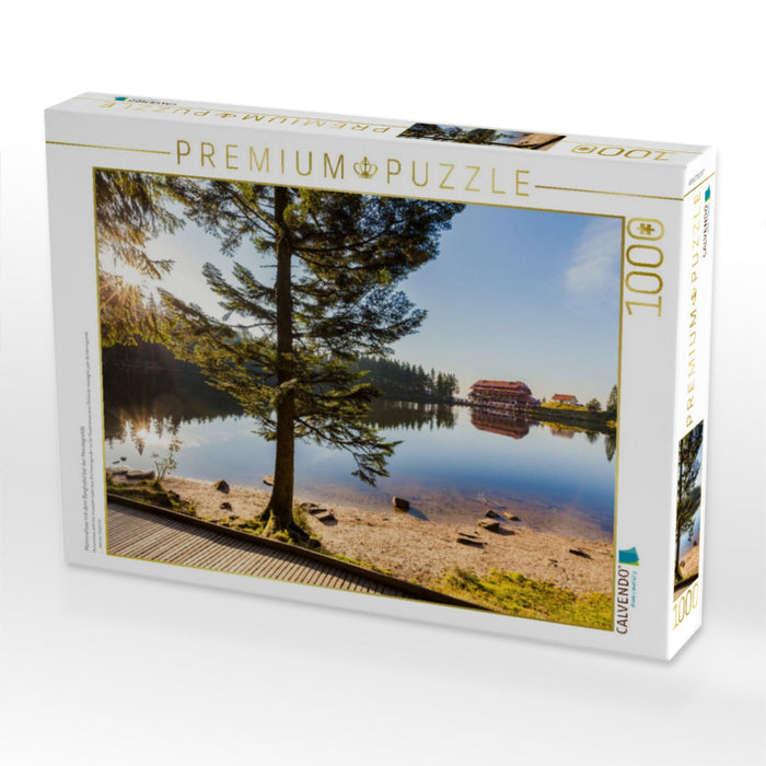 Mummelsee mit dem Berghotel bei der Hornisgrinde - CALVENDO Foto-Puzzle'