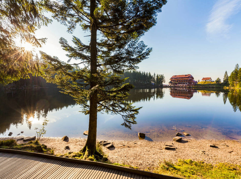 Mummelsee mit dem Berghotel bei der Hornisgrinde - CALVENDO Foto-Puzzle'