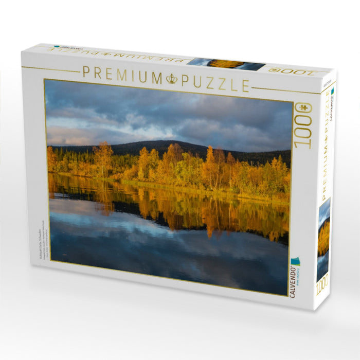 Kvikkjokk Delta, Schweden - CALVENDO Foto-Puzzle'