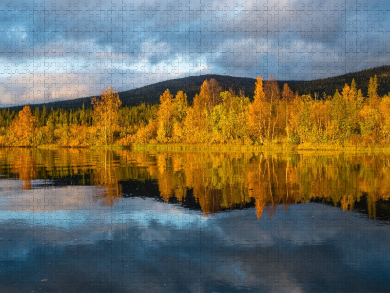 Kvikkjokk Delta, Schweden - CALVENDO Foto-Puzzle'