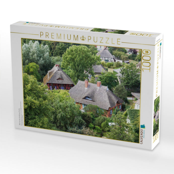 Blick von der Wustrower Kirche - CALVENDO Foto-Puzzle'