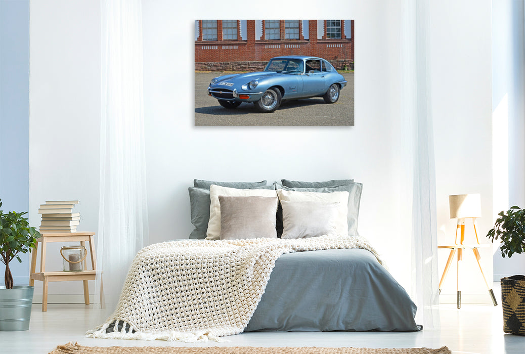 Premium Textil-Leinwand Premium Textil-Leinwand 120 cm x 80 cm quer Ein Motiv aus dem Kalender Jaguar E-Type - Die Raubkatze