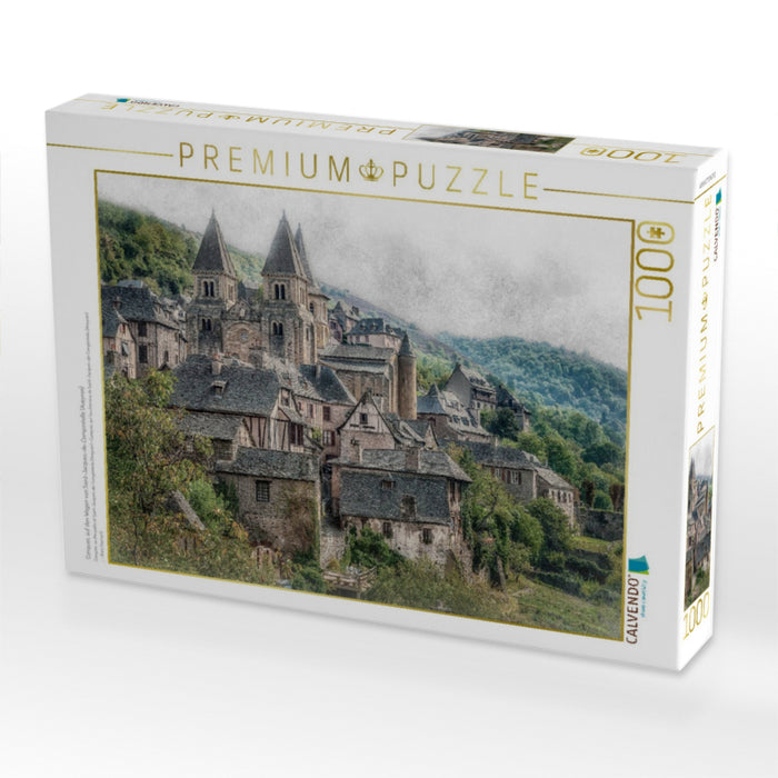 Conques, auf den Wegen von Saint-Jacques-de-Compostelle (Aveyron) - CALVENDO Foto-Puzzle'