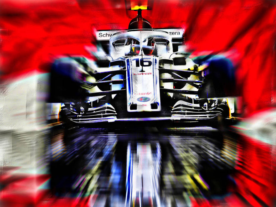 Charles Leclerc ist erst der dritte Monegasse in der Formel 1 und wird als großes Talent gehandelt. 1000 Teile Puzzle quer - CALVENDO Foto-Puzzle'