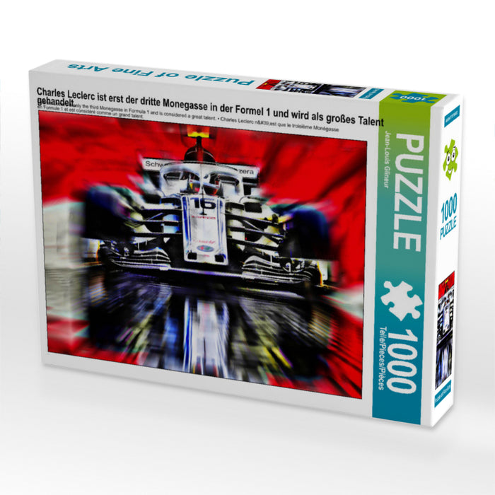 Charles Leclerc ist erst der dritte Monegasse in der Formel 1 und wird als großes Talent gehandelt. 1000 Teile Puzzle quer - CALVENDO Foto-Puzzle'