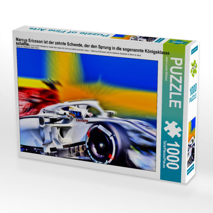 Marcus Ericsson ist der zehnte Schwede, der den Sprung in die sogenannte Königsklasse schaffte. 1000 Teile Puzzle quer - CALVENDO Foto-Puzzle'