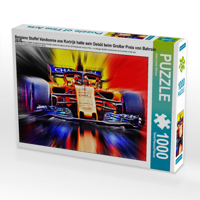 Belgiens Stoffel Vandoorne aus Kortrijk hatte sein Debüt beim Großer Preis von Bahrain 2016. 1000 Teile Puzzle quer - CALVENDO Foto-Puzzle'