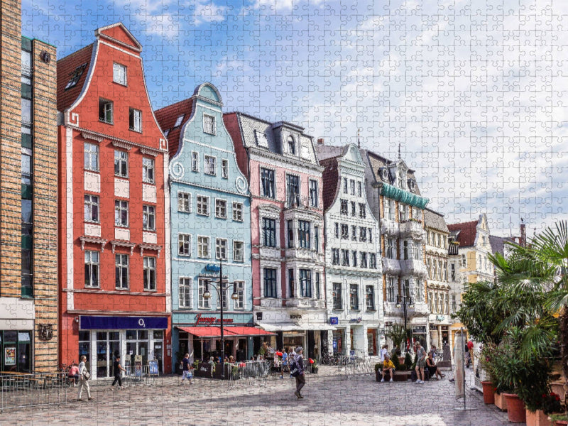 Universitätsplatz Rostock - CALVENDO Foto-Puzzle'