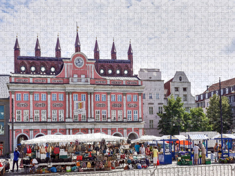 Rathaus Rostock - CALVENDO Foto-Puzzle'