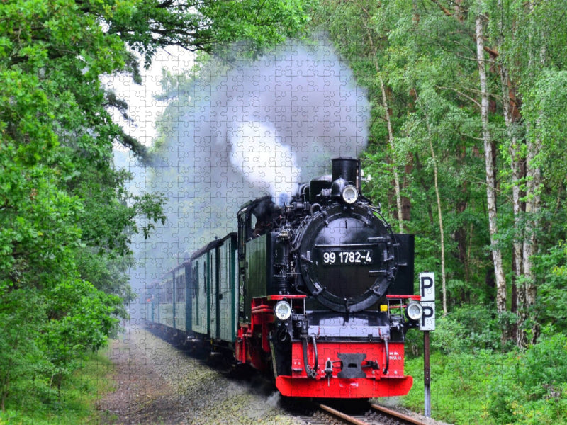 Mit der Dampflok über Rügen - CALVENDO Foto-Puzzle'