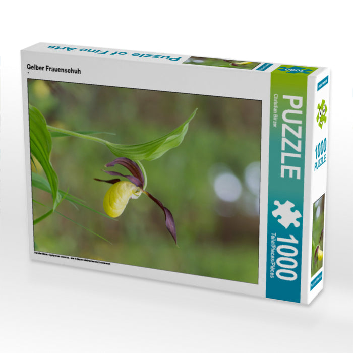 Gelber Frauenschuh 1000 Teile Puzzle hoch - CALVENDO Foto-Puzzle'